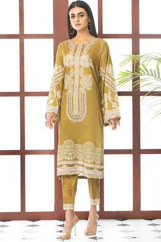 Single Shirt Lawn Embroidery- 2520141